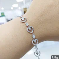 دستبند  ونکلف نقره سیلورقالب طلا عیناطلا جواهراتی۸|بدلیجات|تهران, بازار|دیوار