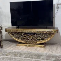 میز تلویزیون تمام چوب راش.پرکار