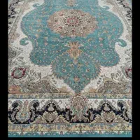 جفت فیروزه ای شیک ۹ و ۱۲ متری تمام‌نخ