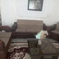 فروش مبل راحتی با عسلی بزرگ و 4 عسلی کوچک