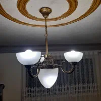 لوستر برنجی پذیرایی و آشپزخانه|لوستر و چراغ آویز|رشت, سعدی (تختی)|دیوار