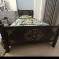 تخت یک نفره همراه تشک