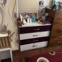 سرویس تخت یک نفره  کمد و میز آرایشی