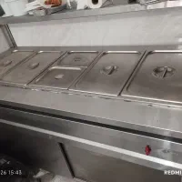 کانتر غذای گرم ۵ لگنه گازی