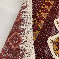 فرش ترکمن چله ابریشم (ریشه ابریشم )|فرش|گرگان, |دیوار