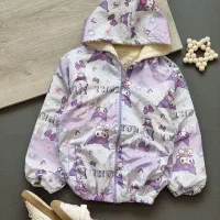 کاپشن خز دار طرح کرومی و خرگوش