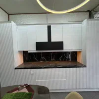 کمد دیواری ریلی و دوتاکابینت سه متری|جاکفشی، کمد، دراور|آبیک, |دیوار