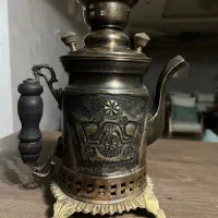 کتری زغالی برنجی با مهر برجسته روس|کلکسیون اشیاء عتیقه|کرج, گوهردشت|دیوار