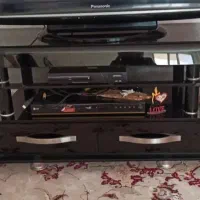 میز تلویزیون و8عدد پشتی ماشین بافت