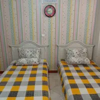 یک جفت تخت یکنفره با تشک