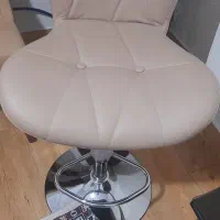 صندلی چرخان پایه استیل