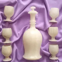 جام و کوزه سنگ مرمر طبیعی