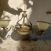 لوستر برنجی|لوستر و چراغ آویز|چهارباغ, |دیوار