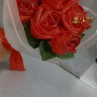 دسته گل روبانی