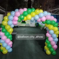 هلال افتتاحیه یا بادکنک آرایی برا مداراس|خدمات پذیرایی، مراسم|اهواز, کوی باهنر|دیوار