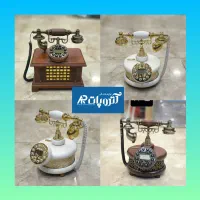 گوشی تلفن رومیزی سلطنتی کلاسیک چوبی