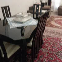 مبل هفت نفره ومیز وسط وناهار خوری شش نفره|مبلمان خانگی و میز عسلی|شیراز, کفترک|دیوار