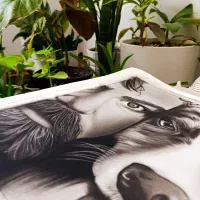 سفارش چهره سیاه قلم پذیرفته میشود.|تابلو، نقاشی، عکس|تهران, شهرک گلها (تهرانسر)|دیوار