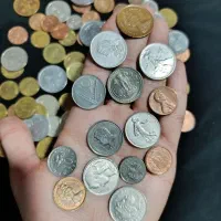 100 عدد سکه کلکسیونی خارجی|کلکسیون سکه، تمبر، اسکناس|بم, |دیوار