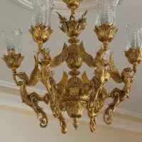 لوستر|لوستر و چراغ آویز|قم, بنیاد|دیوار