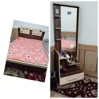 تخت دونفره وپاتختی و میز آرایش