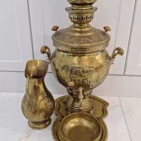 سماور و وسایل پا سماوری برنج|قوری، کتری، قهوهساز دستی|کرمانشاه, |دیوار