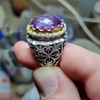 انگشتر نقره آمیتیس دستساز|جواهرات|اراک, |دیوار