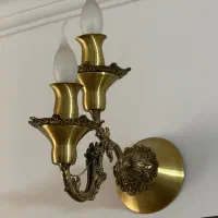 یک جفت چراغ برنزی