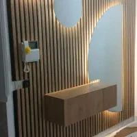 تی وی وال وشومینه