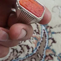 انگشتر خط یمن پرتقالی|جواهرات|خرم‌آباد, |دیوار