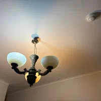 لوستر سه شعله|لوستر و چراغ آویز|سمنان, |دیوار