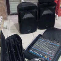 ۳باند اکتیو با میکسر جی تی آر میکروفن و پایه ها