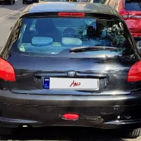 ۲۰۶ مشکی تیپ ۲|خودرو سواری و وانت|تهران, میرداماد|دیوار