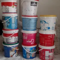سطل خالی رنگ ۲۰لیتری و۱۲ونیم کیلویی