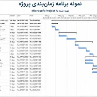 انجام برنامه زمان‌بندی پروژه