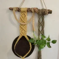 آویز دیوارکوب مکرومه