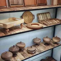 تولید و فروش ظروف چوبی گردو