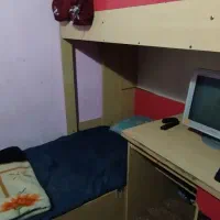 تخت دوطبقه ام دی اف فروش به علت مهاجرت|تخت و سرویس خواب|قدس, شهر‌قدس|دیوار