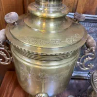 سماور ذغالی ۱۲ مهر سنگین|کلکسیون اشیاء عتیقه|ساری, |دیوار