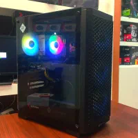 کیس با پردازنده  i3 13100f و گرافیک  GTX 1080 8GB