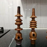 قلیان چوب زرد2عدد قلیون سنندجی 2عدد