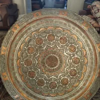 دیوارکوب مسی قلم زنی اصل عتیقه