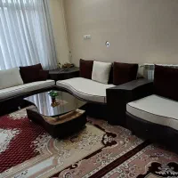مبل ۸ نفره با روکش و میز عسلی و جلو مبلی|مبلمان خانگی و میز عسلی|خمینی‌شهر, |دیوار