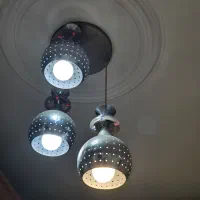 ۳عدد لوستر سقفی در حد نو