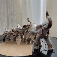 مجسمه کاروان فیل|مجسمه، تندیس، ماکت|قم, آزادگان|دیوار