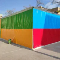 روکش چیلر و چادر داربست سازه