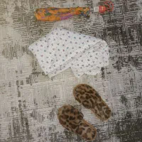 دمپایی رو فرشی پلنگی. چادر .چتر