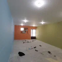 نقاشی ساختمان بتونه‌کاری‌کناف ورنگ‌امیزی‌‌‌نماچوب|خدمات پیشه و مهارت|قشم, |دیوار