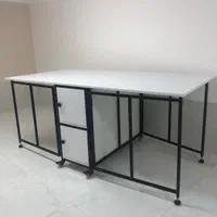 میزبرش تاشو فلزی.کمد دار.1در2متر.ارسال رایگان|لوازم خیاطی و بافتنی|مشهد, ایوان|دیوار