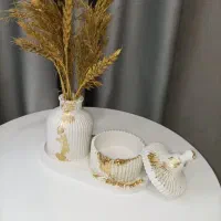 کادویی دکوری هدیه گلدان قندان ست رومیزی|صنایع دستی و سایر لوازم تزئینی|قم, حاج زینل|دیوار